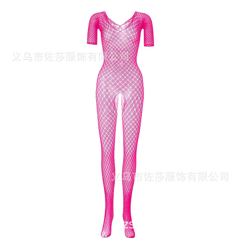 Sexy underwear women's jacquard sexy onesie long-sleeved small checkered onesie