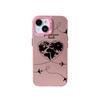 New love plane couple iPhone17 mobile phone case Apple 16Pro anti-drop IMD color silver 15pm