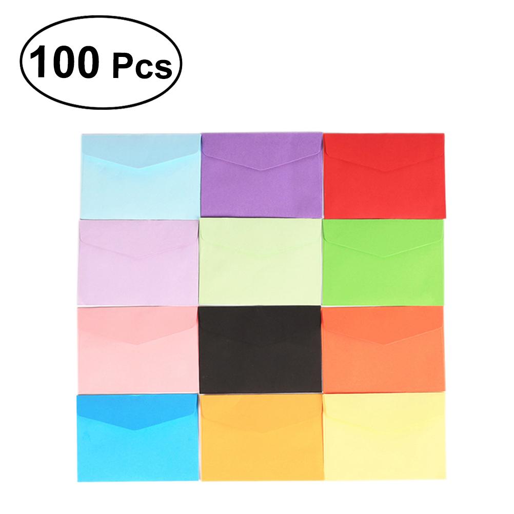 100PCS Easyclose Mini Envelopes for Business Cards Gift Cards