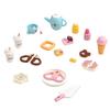 Children's Pretend Play Handbag: Candy Dessert Cake & Ice Cream Wooden Kitchen Toy Set - Pink