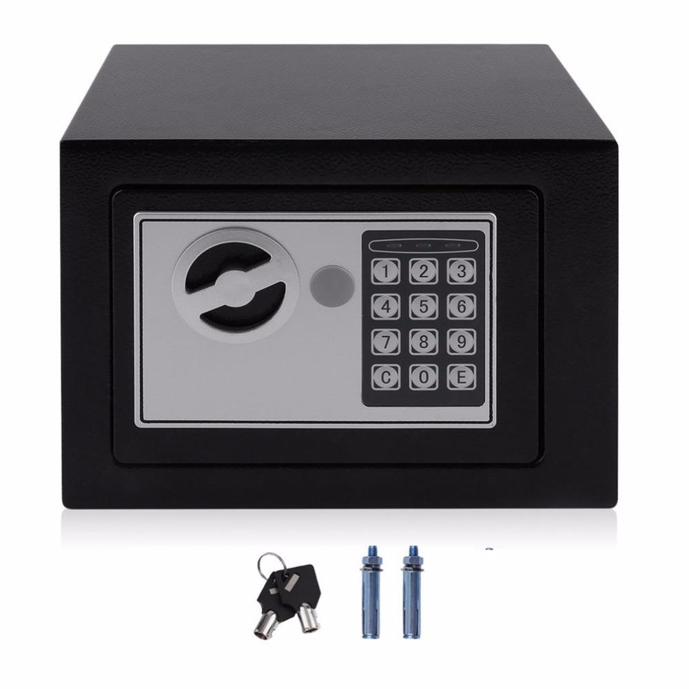 Digital Lock Mini Iron Steel Safe Box Home Use Personal Electronic Safe Cabinet Black with Low Deposit Savings Features