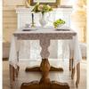 1pc Pastoral Style Tablecloth Embroidered White Lace Drape Table Cloth Rectangular Coffee Tablecloth Wedding Atmosphere Sense