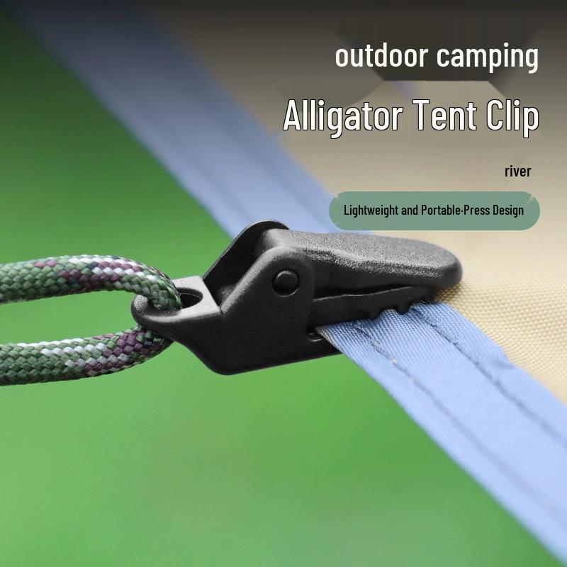 Outdoor Tent Awning Windproof Clips with Alligator Hooks