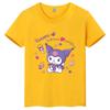 Sanrio Family CUTE Kurumi Cute Printed Childrens TShirt Roundneck Pure Cotton Family Clothing for Parents and Children