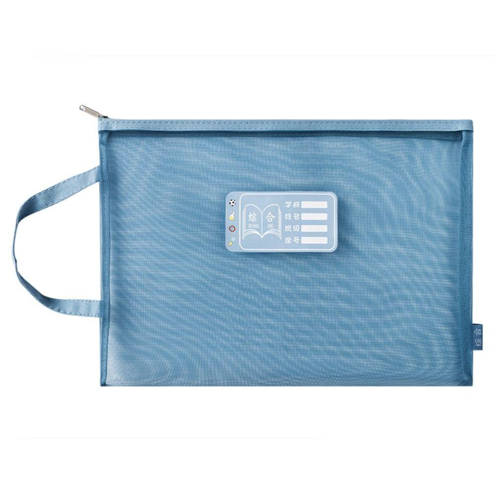 Large Capacity A4 File Folder Mesh File Organizer Thickened Classification Folder