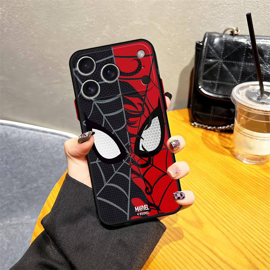 

Чехол Marvel Человек-Паук для iPhone 17 Pro Max 13 Mini 17e 11 XS XR 15 12 Air 16 Plus 14 7 8 SE Задняя крышка телефона iPhone17 Pro