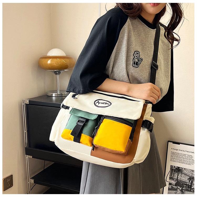 IELGY Women's Simple Trend Large Capacity Shoulder Casual Fashion Messenger Bag