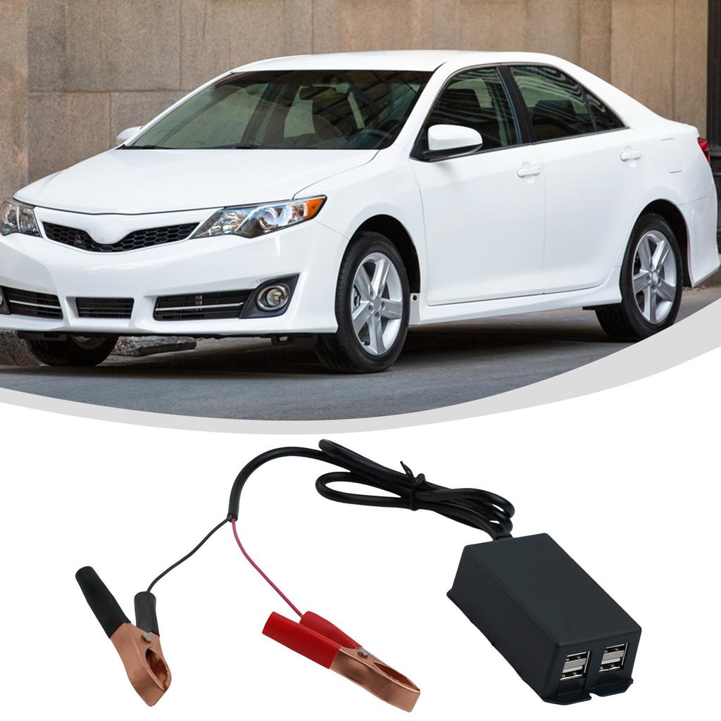 Batterieklemme USB-Ladegerät für Auto und Motorrad mit Überlastschutz