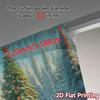 2pcs  Curtains Christmas Tree Gifts Snow_c (2) Chic Pattern Curtains Versatile Polyester Curtains Outdoor Decorations Ldeal for