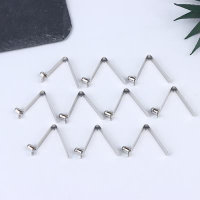 10 Bucăți Blocare V Snapshot Placă Paletă Caiac Stâlp Cort Buton Simplu/Dublu Clips cu Arc de Poziționare Flocat 3-5Mm