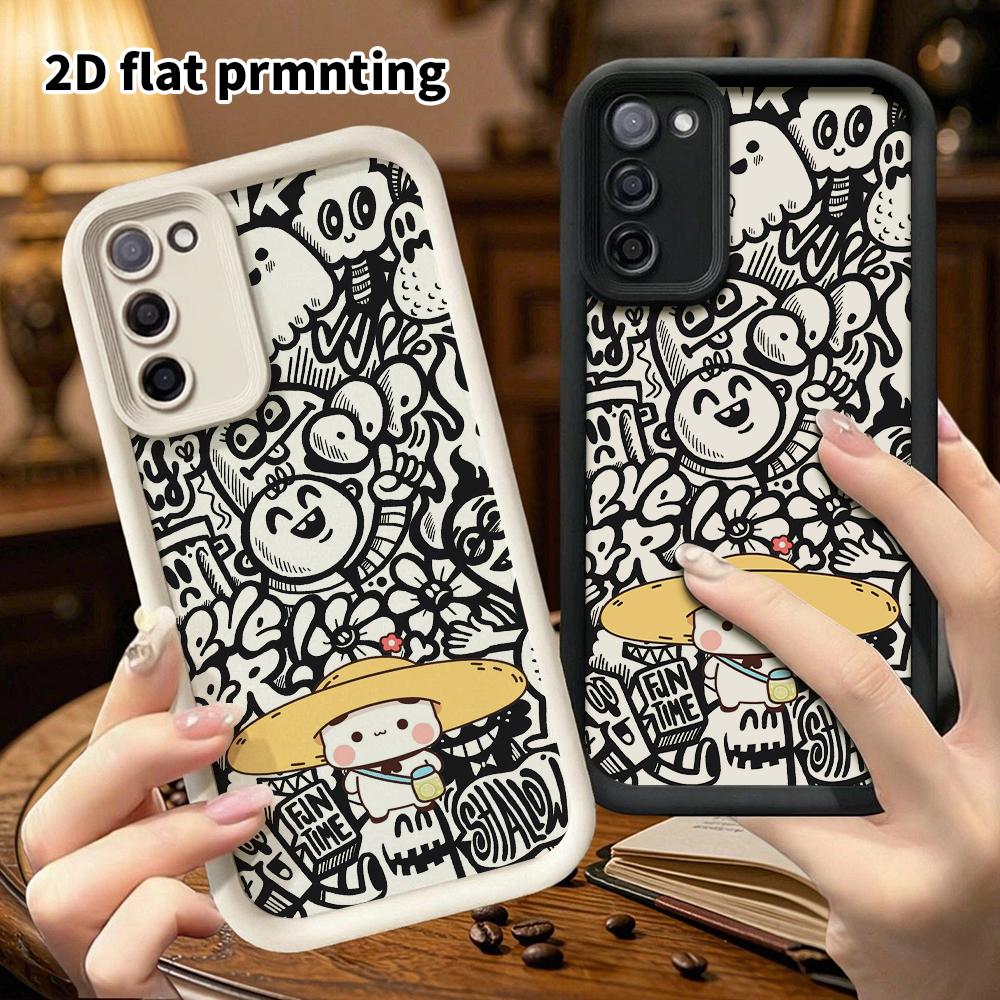Phone Case: 2D Flat Samsung Galaxy A34 A35 M05 M06 S20 S22 S21 FE Plus 5G Protective Case, Holiday Casual, Christmas and Halloween Gift