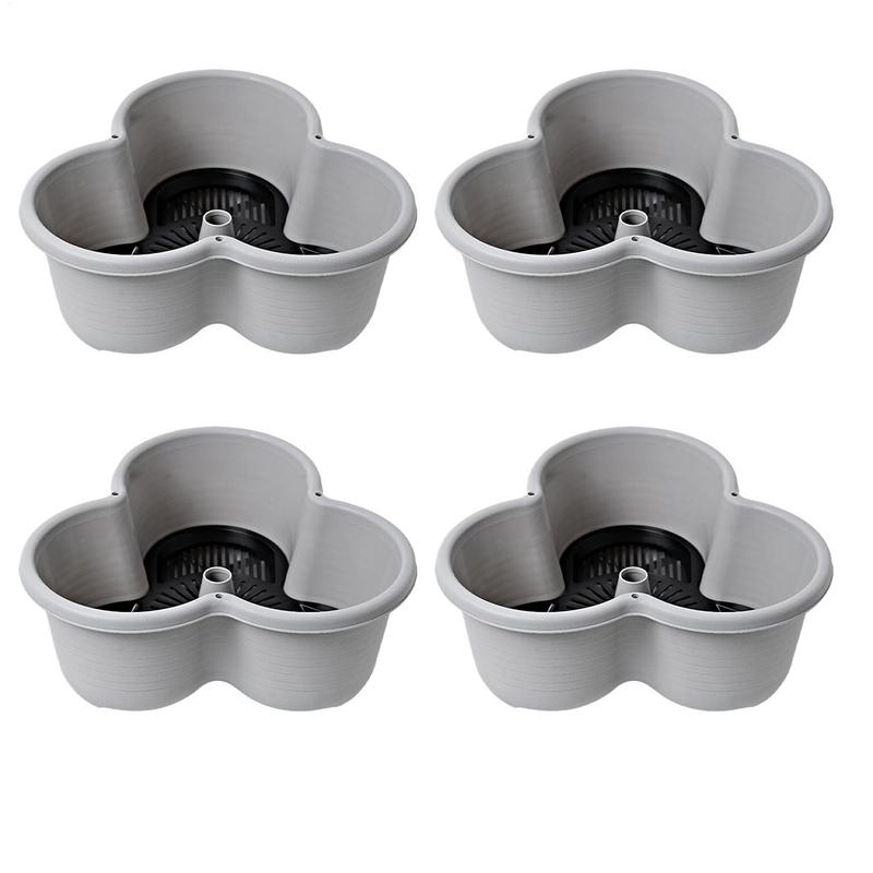 4 Levels Plant Tower Stackable Vertical Flower Pot With Movable Tray Stackable Strawberry Planter Vegetables Plant Pot Frame