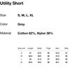 DIs Is Neva Datt Utility Short Grey
