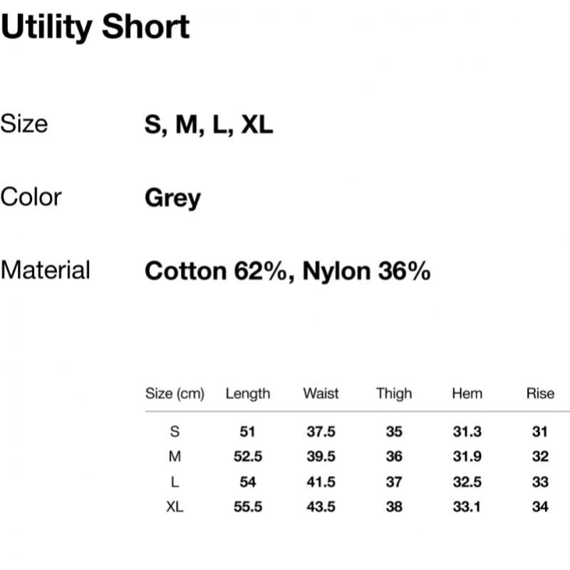 DIs Is Neva Datt Utility Short Grey