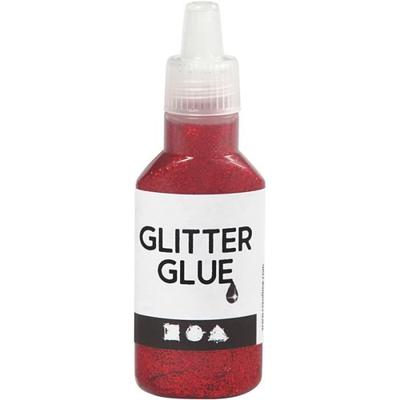 Glitter Glue - Single - Red - 25 Ml - Precision Applicator Tip