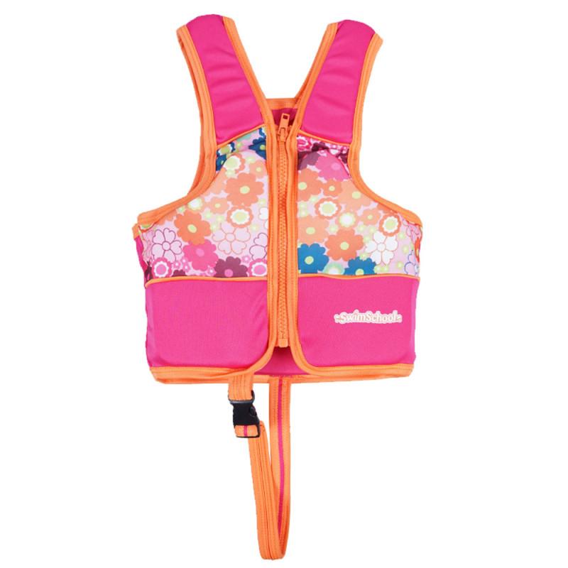 Letnie dziecięce kamizelki ratunkowe bez rękawów do pływania dla dzieci Chłopcy dziewczęta Regulowane kamizelki ratunkowe Cartoon Balanced Flotation Swimsuit