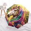 1 PC Automatic Folding Umbrella - Unicorn Fantasy Pattern, Portable & Foldable Design with 8 Ribs, Christmas Birthday Gifts