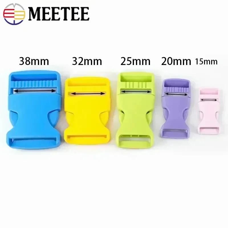 10 sztuk Meetee 15-38mm Plastikowa Klamra Szybkozamykająca do Paska Plecaka Obroży dla Zwierząt Haczyki Łączące Pasek Taśmowy Akcesoria DIY
