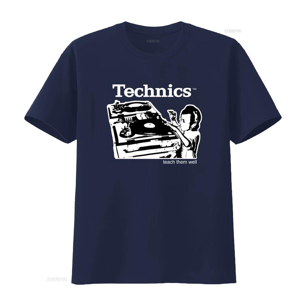 Technics Teach Them Well Boy As Dj Gray T Shirt S Chaser vintage Washed graphic designer clothes Breathable Unisex Soft