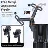 Upgraded 2-in-1 Car Cup Holder Phone Mount  360° Rotatable Universal Cup Holder Phone Stand For iPhone Samsung Smartphones