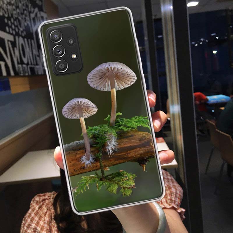 Fungal Aesthetics Phone Case for Samsung A54 A57 A37 A17 A14 A15 A12 A24 A34 A55 A35 A25 A52S A07 A05S A04S A22 A32 A72 Galaxy N