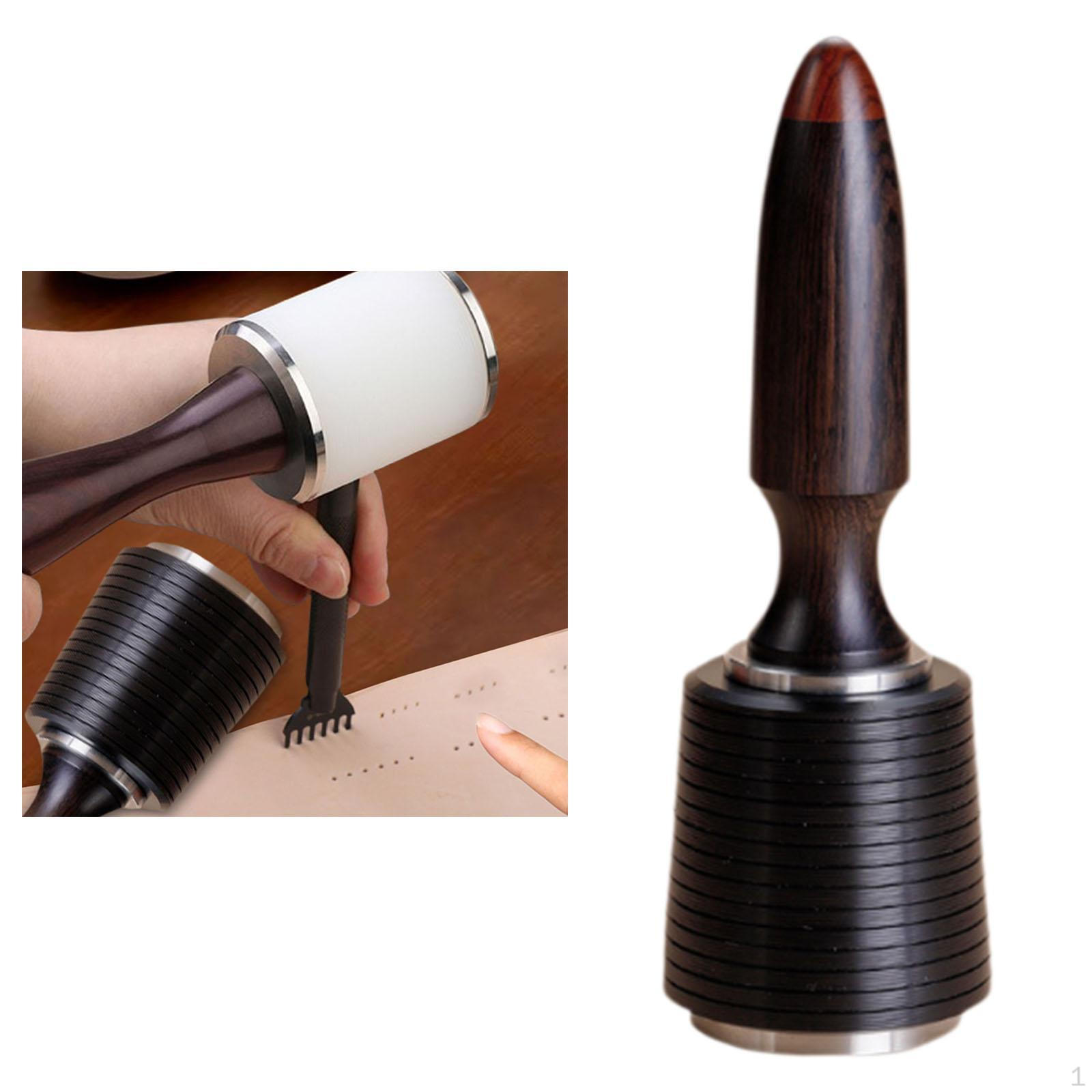 

Leather Carving Hammer DIY Leathercraft Mallet Comfortable Portable Material Hand Tool for чёрный