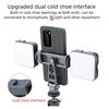Universal Phone Tripod Mount 2 Cold Shoe Mounts 1/4" Screw Holes 360 Rotation For Camera Accessories