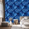 Ink Wallpaper, blue background, blue center for Living Room and Bedroom 50x1000