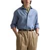 Polo Ralph Lauren Classic Houndstooth Linen Solid Shirt Men shirts Blue 710964778-011