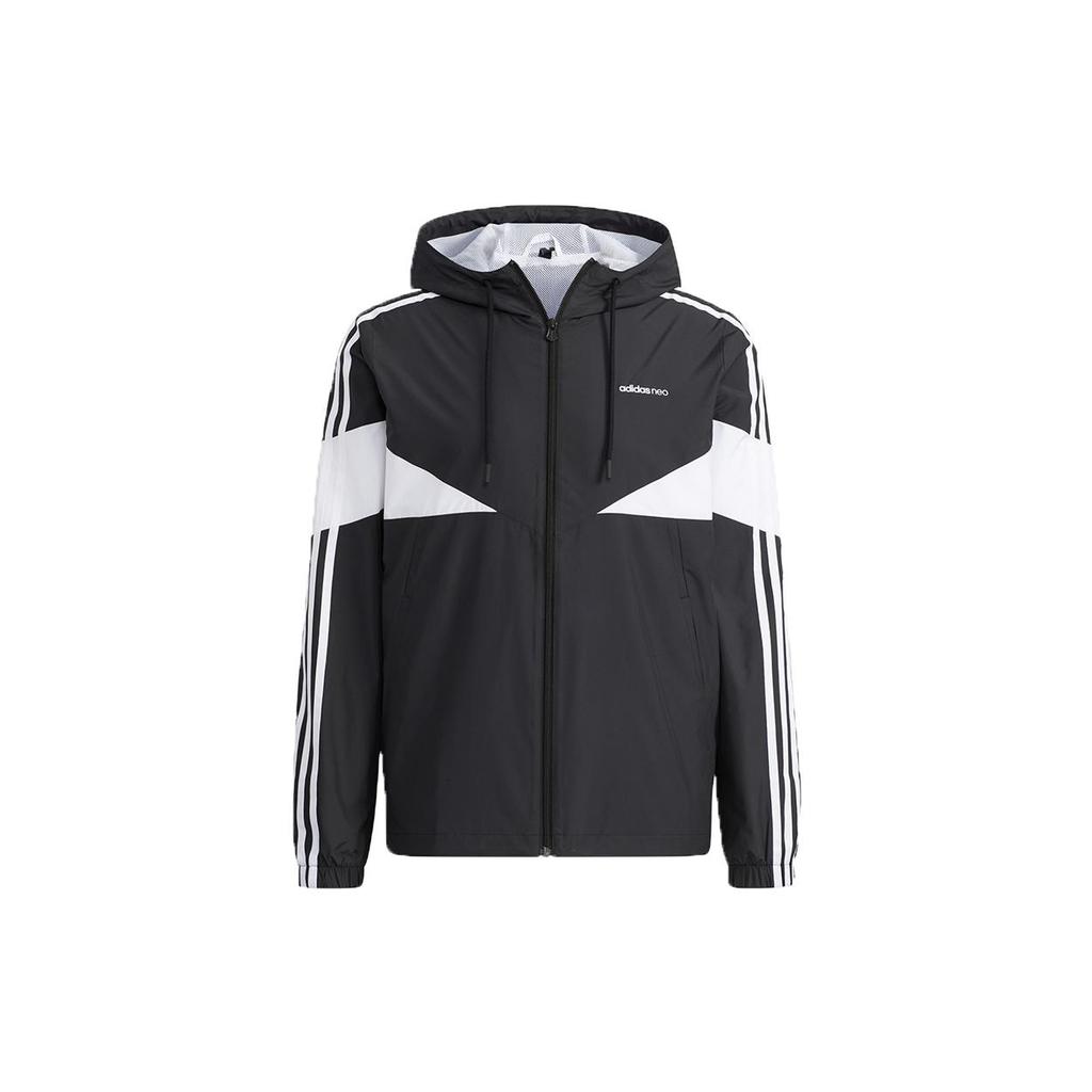 adidas Neo Jackets Men's Black Hooded Moderate Other H14228