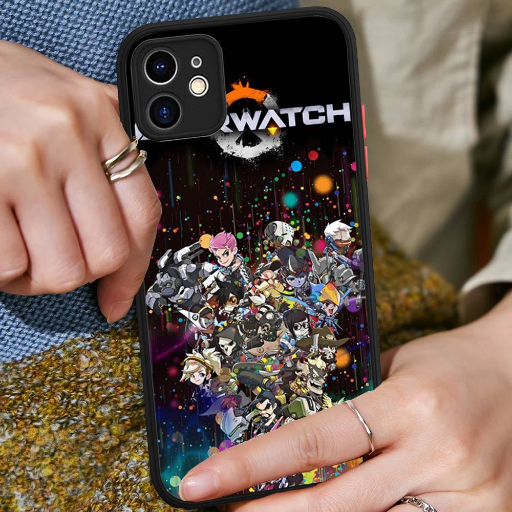 

Game O-OverwatchS For iPhone 11 12 13 14 15 16 Pro Max Plus X XS MAX Back Cover Matte Phone Case iphone Xs Max