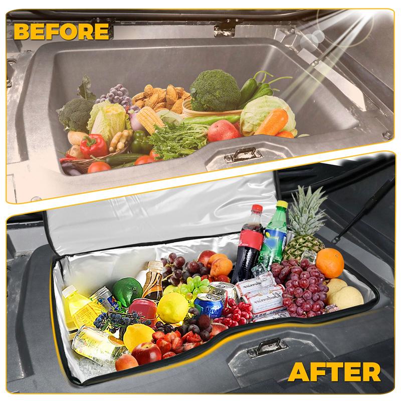 Car Rear Trunk Lower Bed Oxford Cooler Storage Bag For Tesla Cybertruck 2024 Ulation Waterproof Organizer Stowing Tidying