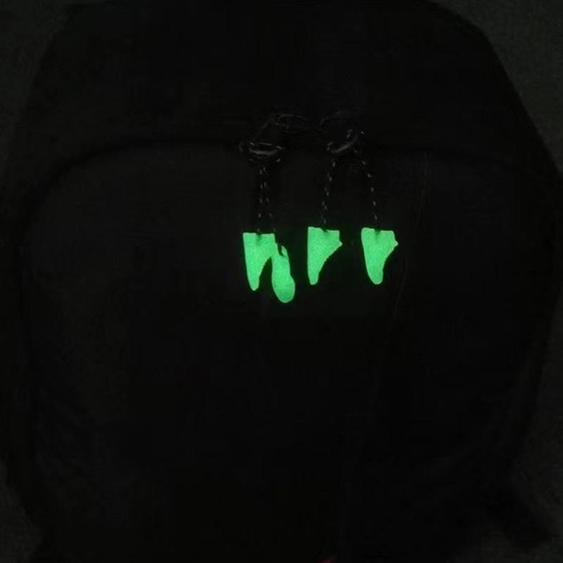 20Pcs Suitcases Tent Backpacks Zippers Pull Prevent loss Keychain Puller Luminously Zippers Pulls Cord Extender Outdoor Tool