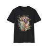 Floral Cross Graphic T-Shirt, Inspirational Faith Tee, Church Outing Shirt,