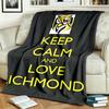 Richmond Football Club Themen-Decke Geeignet für Betten Sofas und Camping Perfekt für Männer und Frauen Komfortable Bettwäsche das ganze Jahr über