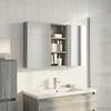 Bathroom Cabinet Set 3 Pcs 110 X 10.5 X 60.5 Cm Particleboard