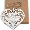 18 Year Anniversary Ornament, Heart Shaped Stainless Steel Gift for Wife Husband Couple, 18 Years and Still Counting Wedding Anniversary Keepsake for