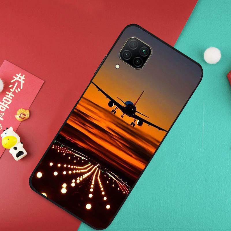 Airplane Plane Aircraft For Huawei Nova 7i 8i 11i 12i Y73 Y72 Y61 Y91 Y90 Y70 Y60 9 10 SE 11 Pro P30 P40 Lite Case