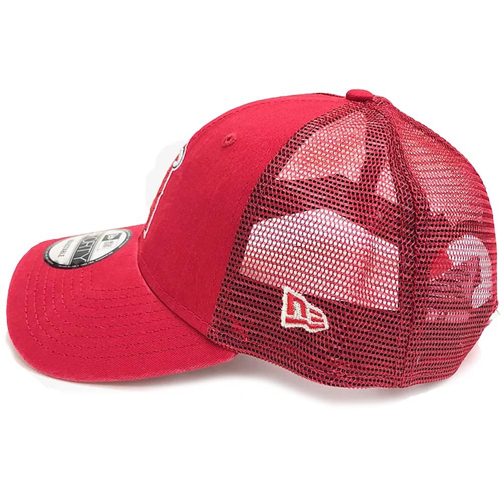 New Era MLB Trucker 9FORTY Mesh Featuring Shohei Los Angeles Angels of Anaheim Cap/Red, Ohtani's Team.