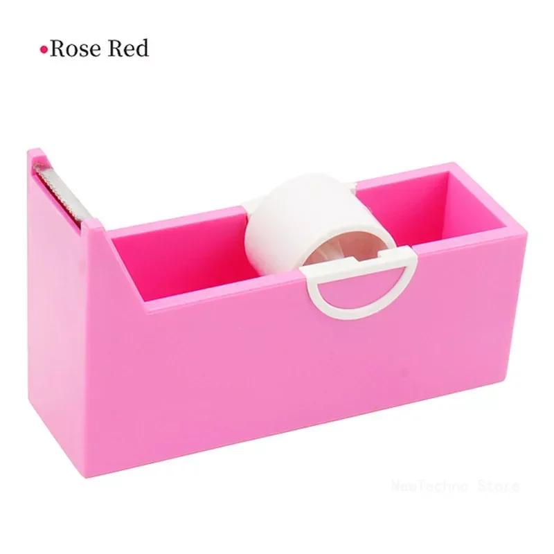 

Plastic Adhesive Roller Tape Holder Tape Dispenser Tapes Cutter School Stationery Office Supplies Accessories Packing Tools розы красного