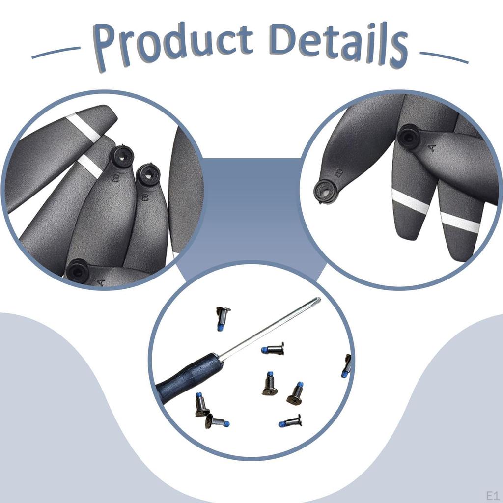 8Pcs Drone Propellers Replacement Easy Installation Sturdy Maintenance Propeller for L900