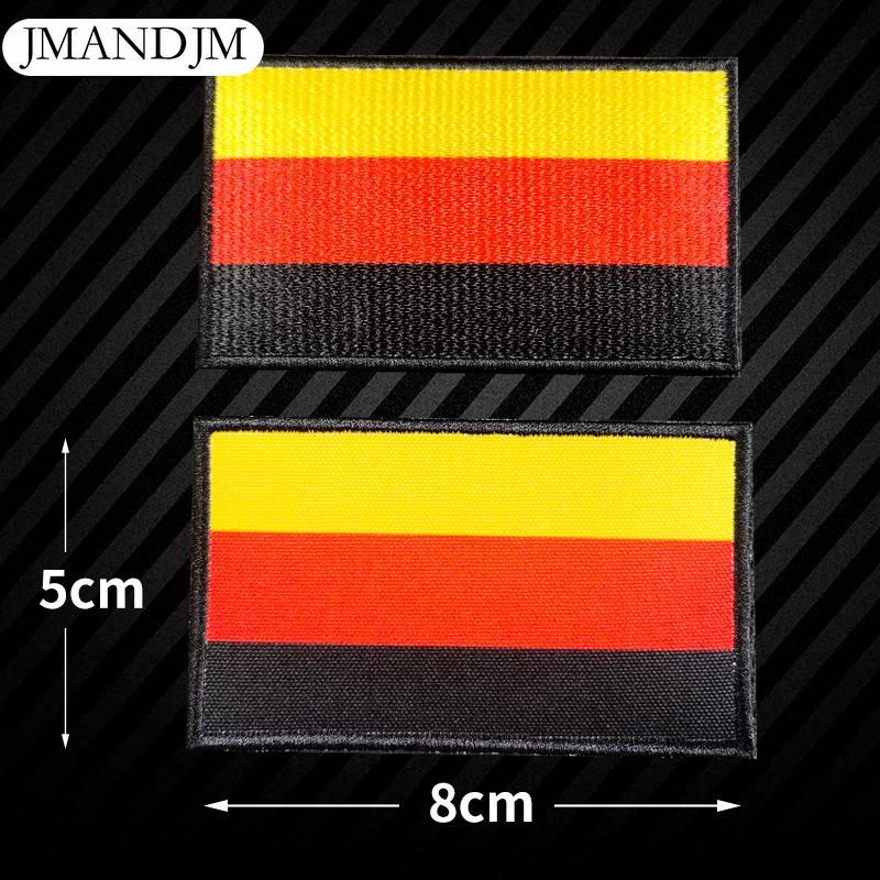 5 Stück Weltflagge Stickerei Stoffaufkleber Armband Klettverschluss DIY Aufnäher Stickerei Stoffaufkleber