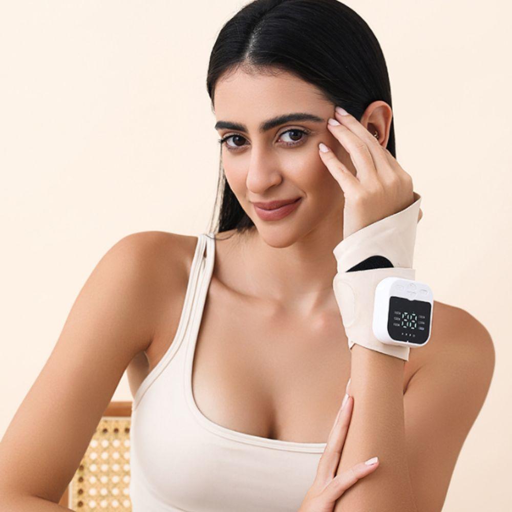 10 Modes EMS Microcurrent Massager 29 Levels Wrist Support Brace Hand Massage Protector Office Use