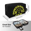 Kawaii Powerhouse Gym Travel Toiletry Bag Women Bodybuilding Fitness Muscle Makeup Cosmetic Organizer Beauty Storage Dopp Kit