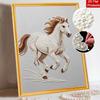 Pearl Art Painting Kit for Adults and Beginners Majestic Horse Sparkling Painting Craft Home Wall Decor Handmade Gift