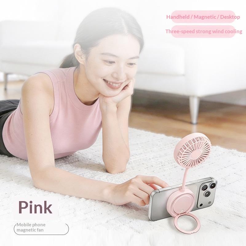 Usb Charging Mini Magnetic Fan Portable Small Fan For Phone And Magnetic Phones As Well As Magnetic Phone Cases A1
