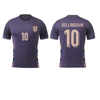 Camiseta de visitante de Inglaterra para la Eurocopa 2024 solo camiseta No. 10 Bellingham 7 Saka 9 Kane camiseta de fútbol