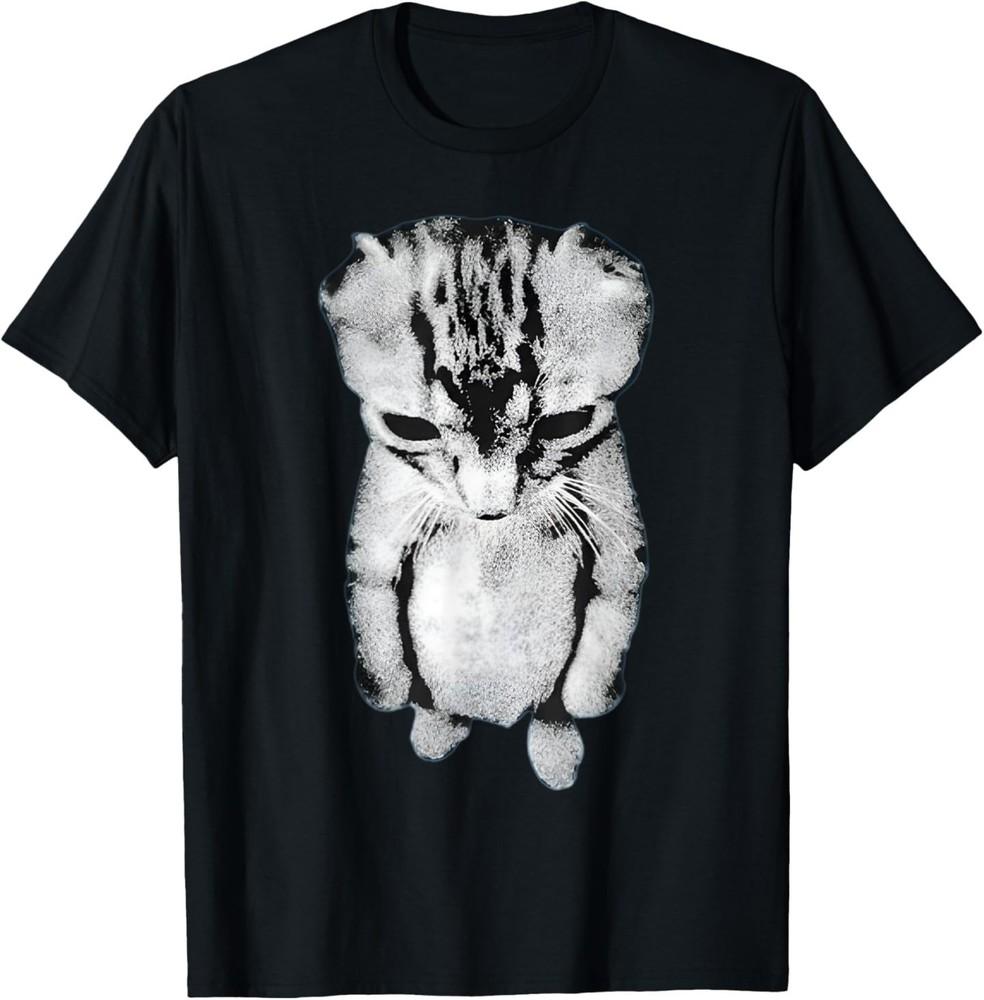 Funny Sad Crying Cat Meme  El Gato Munchkin Kitten Art TShirt Unisex T-Shirt XL
