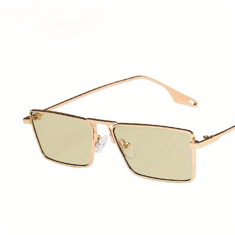 Light Green Metal Frame Glasses Small Frame Trendy Internet Celebrity Style Glasses Fashionable Glasses