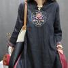 Vintage Stickerei Bluse Frauen Shirts Herbst